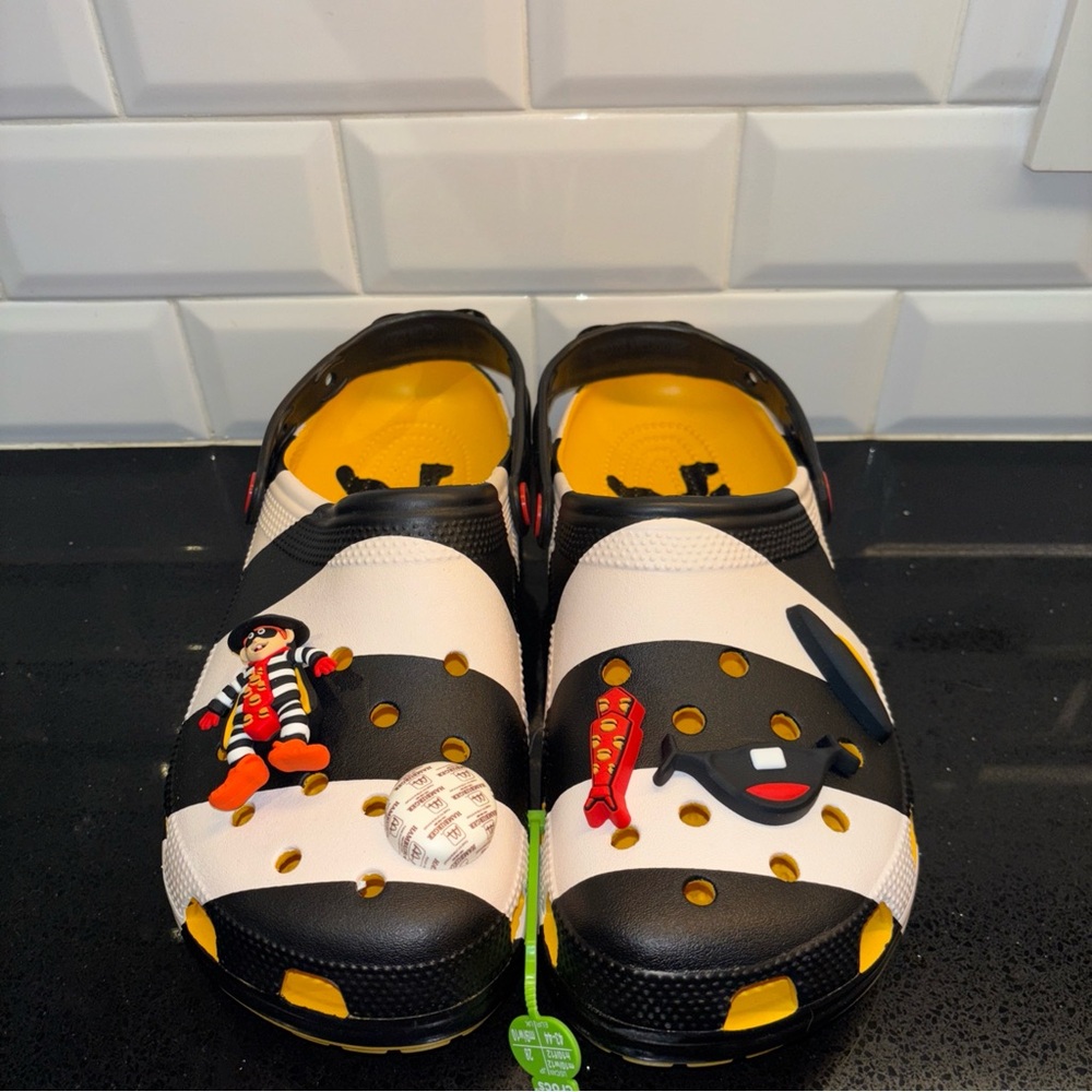 Crocs X McDonald's Hamburglar Classic Clog Adult Size Women's 12 / Men's Size 10